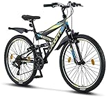 Licorne Bike Strong V Premium Mountainbike in 26 Zoll - Fahrrad für Jungen, Mädchen,...