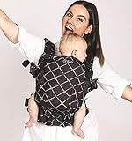 Isara The One Diamonda Black Babytrage - verstellbaren Babybauchtrage - 3 - 20 kg - Für...