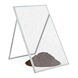 Relaxdays Durchwurfsieb, HxB: 100 x 60 cm, verzinktes Gartensieb, Streckmetall...