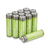 Amazon Basics AA-Batterien mit hoher Kapazität, wiederaufladbar, 2400 mAh, NiMh,...