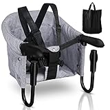 Herrselsam Faltbar Tischsitz Baby Kindersitz Tisch mit Transporttasche Baby Hochstuhl...