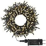 200 LED Weihnachtslichterkette,GS-zertifiziert, Steckdose, 8 Modi LED...