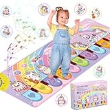 MOYKSRR Klaviermatte für Kinder mit 8 Musikinstrumente, Spielzeug ab 1 Jahr,...