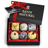 Geschenke für Frauen - 6 BIO Luxus Badebomben Vegan - Geburtstagsgeschenk für Frauen...