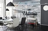 Komar Fototapete | AUDI R8 LE MANS | 368 x 254 cm | Tapete, Wand, Dekoration, Wandbelag,...