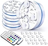 Joycome Unterwasser Licht 13 RGB LED Badewanne Licht mit Fernbedienung, Magnet,...