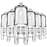 6er 40W G9 Halogenlampen Leuchtmittel, 230V G9 Halogen Glühbirnen für...