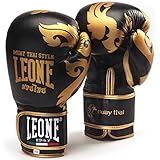 LEONE 1947 GN031 Boxhandschuhe, Unisex – Erwachsene, schwarz, 12OZ