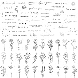 Esland Realistische Temporäre Tattoos 60 Blatt Winzige Kleine Abnehmbare Tattoos, 30...