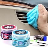 Magic Spruce 2er-Pack Auto Innenraum Reinigungsgel, Reinigungknete Auto Reinigungsset mit...