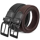 Utensilsto 2 Stück Stretchgürtel Herren,Elastischer Gürtel Herren Elastik...