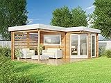 Alpholz 5-Eck Gartenhaus Pepe Optima aus Holz Gartenhaus mit 40 mm Wandstärke...