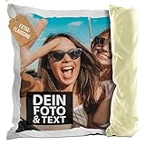 PR Print Royal Flauschiges Fotokissen selbst gestalten - inklusive Kissenfüllung -...