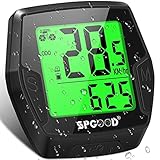 SPGOOD Fahrradcomputer Kabellos,21 Funktionen IP54 Wasserdicht mit...