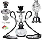 REANICE Kürbis Shisha Set 32cm Hookah 2 Schläuche Wasserpfeife Komplettset...