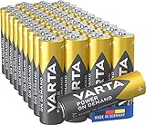 VARTA Batterien AA, 40 Stück, Power on Demand, Alkaline, 1,5V, Vorratspack in...