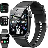 Smartwatch Herren Damen mit Telefonfunktion/Message Reminder, 1,85' Fitnessuhr, 112+...