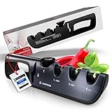 AUSTEIN® QuickSharp Messerschärfer 4 in 1, Messer schärfen und schleifen wie...