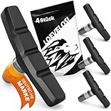 V-Brake Bremsbeläge 2 Paar Bremsbelag-Set Fahrrad Bremsbacken 60 mm für Seitenzugbremse...