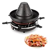 Klarstein Taste Volcano - Raclette, Tischgrill, Elektrogrill, Tartarenhut, 1500 Watt,...