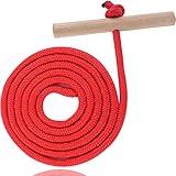 Awroutdoor Schlittenseil Zugseil, 1.5 mtr. Schlittenseil mit Holzgriff,...