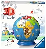 Ravensburger 3D Puzzle 11840 - Puzzle-Ball Kindererde - 72 Teile - Puzzle-Ball Globus für...