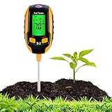 BlumWay 5 in 1 Bodenmessgerät für Pflanzentemperatur, Bodenfeuchtigkeit, PH...