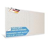 PEGBOARD - Valencia Lochwand 122 x 61 x 0,3 cm MDF Holzplatte weiß lackiert - Deutsches...