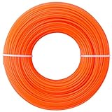 Akuoly 100m Mähfaden Trimmerschnur Trimmerfaden für Rasentrimmer Fadendurchmesser 2,4...