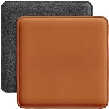 Miqio Design Sitzkissen | Wendekissen Rechteckig aus Filz und Kunstleder | Stuhlkissen...