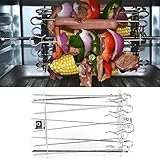 NDNCZDHC Grill-Rotisserie-Kit Edelstahl-Kebab-Spieß-Set BBQ-Grillzubehör,...