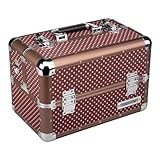 anndora Beauty Case Kosmetikkoffer – Stilvoller Schmuckkoffer mit Punkten, Schminkkoffer...