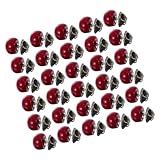 Garneck 30 Stück Unsichtbare Hemdbroschen aus Harz 12mm Kleine Rote Zierknöpfe...