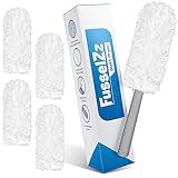 FusselZz Waschbarer Handstaubwedel + 4 Ersatztücher: Effektive Staubentfernung...