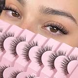 Onlyall Natürliche Wimpern Wispy Strip Lashes Natürlicher Look Falsche Wimpern...
