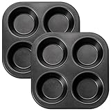 Hintyne 2 x Muffinform für die Heißluftfritteuse kleine Muffinform mit 4 Mulden...