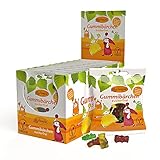 Gummibärchen zuckerfrei | 10 x 50 g | vegan | ohne Gelatine | mit Xylit...