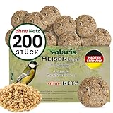 Eggersmann volaris 200 Stück Meisenknödel MEISENkugel ohne Netz 18 kg | Körnerkugel...