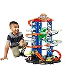 Hot Wheels Garage, Hot Wheels Parkgarage inkl. 2 Spielzeugautos, mit...