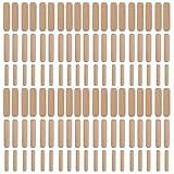 CHUENKUK 900 Stück Möbel holzdübel, Holzdübel Set M6 M8 M10, Riffeldübel...