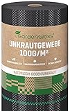 GardenGloss 50m² Anti-Unkrautgewebe 100g/m² – Wasserdurchlässig und...