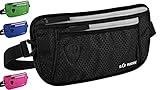 SAO ROQUE ® Bauchtasche Damen Herren (S) Reisepasshülle Gürteltasche Reise Gadgets mit...