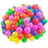 Martom Bunte Bälle für Bällebad 7/6cm Babybälle Plastikbälle Baby Spielbälle...