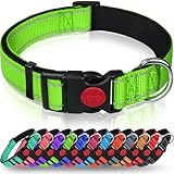 Taglory Hundehalsband, Weich Gepolstertes Neopren Nylon Hunde Halsband für Mittlere...