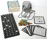 KSS Großes Bingo Spiel + 500 Bingokarten Bingo Spiel Set Metall Bingotrommel Bingo-Mühle...
