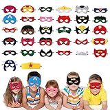 32 Stücke Superhelden-Masken,Kinder Party Masken,Superhelden Maske zum Ausmalen Kinder...