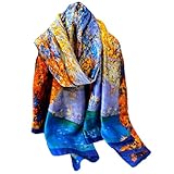 FAIRYGATE Schal Damen Seidentücher Satin Stola Bandana Seidentuch Schals Haartuch...