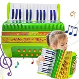 Generisch Kinder-Akkordeon-Musikinstrumente,Knopfakkordeon für Kinder, Kleines...
