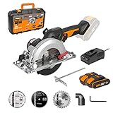 WORX NITRO 18V (20V MAX) 120 mm Akku Kreissäge WX531.1, Bürstenlos,...