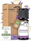 rooted.® BIO Lavendelöl 10ml [100% NATURREIN] - Echter Lavendel - Lavandula angustifolia...